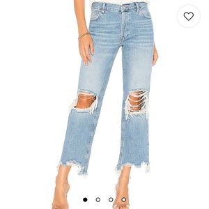 Distressed Straight Jean